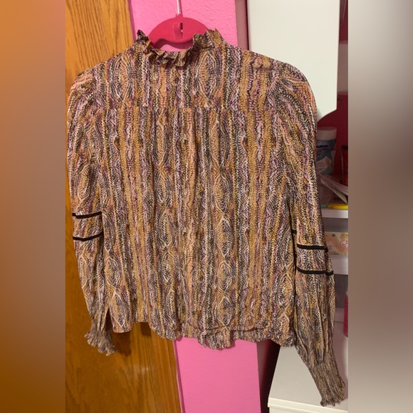 EUC. Caballero peasant style blouse with button detailing. Size Small. - Picture 2 of 6